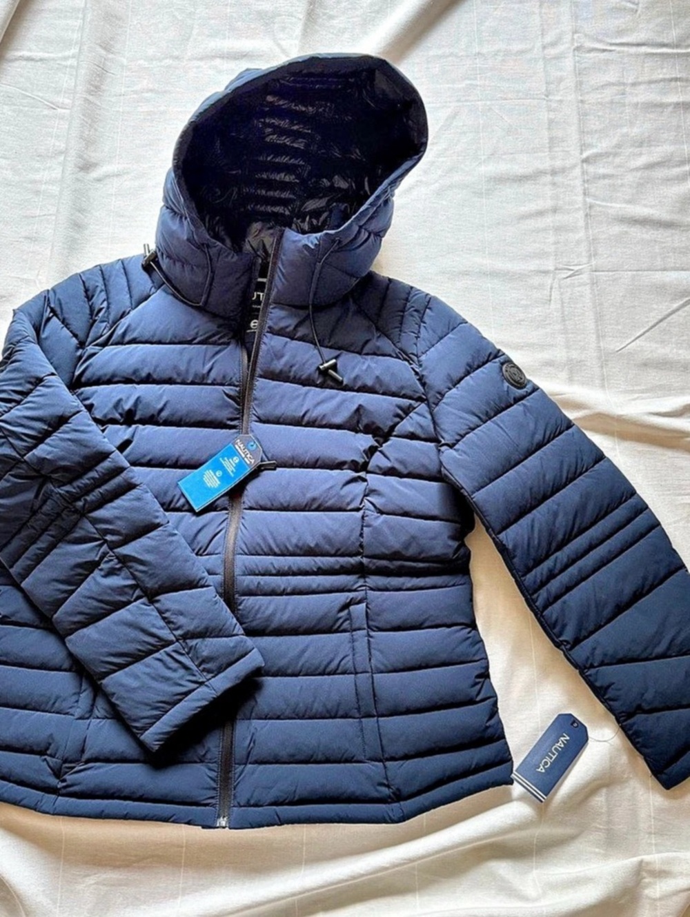 Nautica Women's Puffer Jacket Blue Size XL  NWT